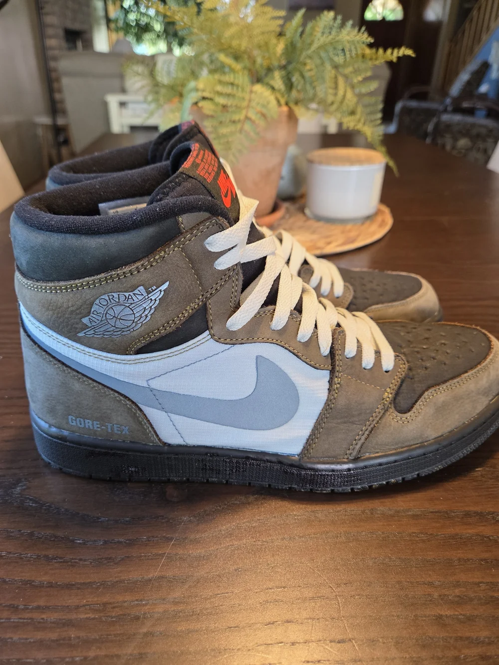 Air Jordan 1 Retro High Element Gore Tex Legend Coffee Brown Beige Sneakers 12
